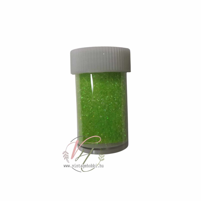 Csillámpor 15g - világoszöld - Image 1