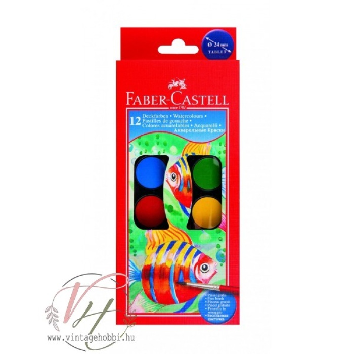 13755-99600-thickbox Vízfesték FABER-CASTELL 12db-os - Image 1