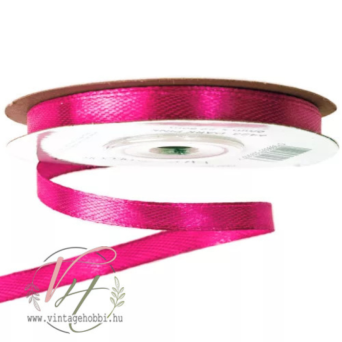 Szatén szalag 6mm - magenta - Image 1