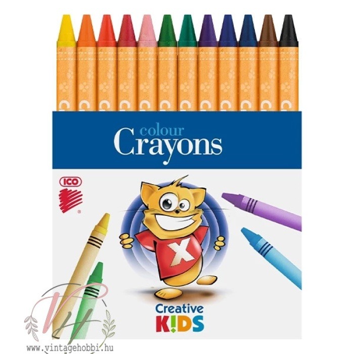 Zsírkréta ICO CREATIVE KIDS 12db-os - Image 1